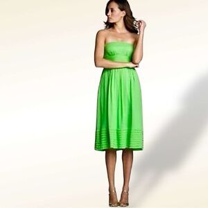 J. Crew ‘Juliet’ Strapless A-Line 100% Silk Special Occasion Y2K Dress Size 6